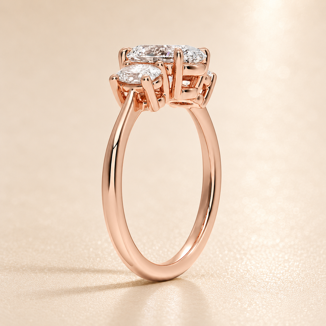 Triology Ring in Rose Gold