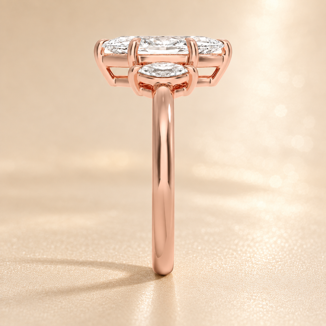 Triology Ring in Rose Gold