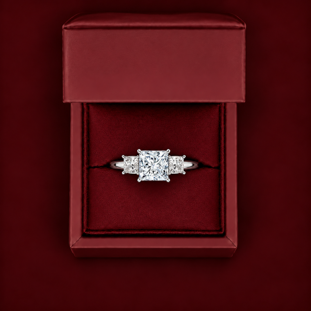 Triology Ring in White Gold