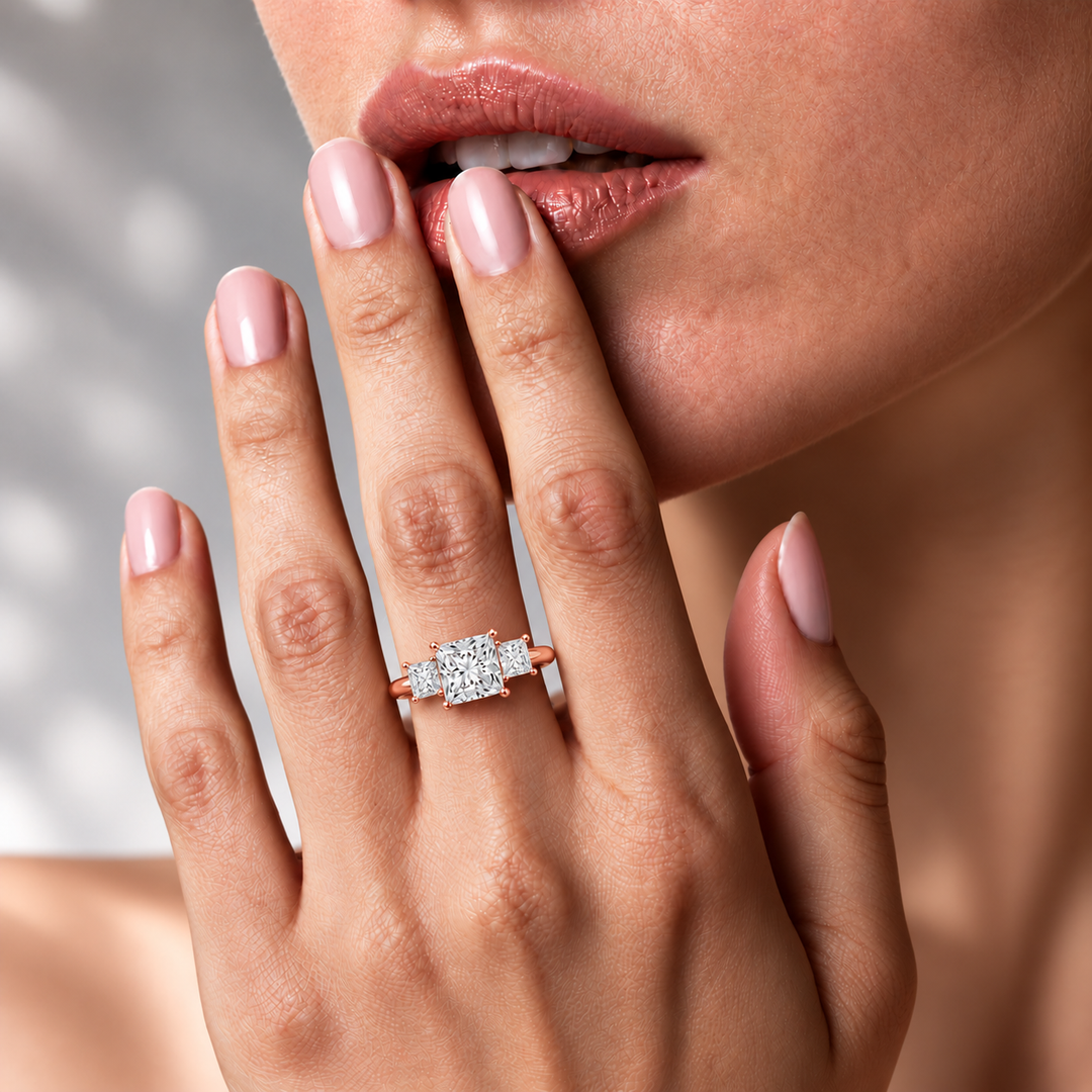 Triology Ring in Rose Gold