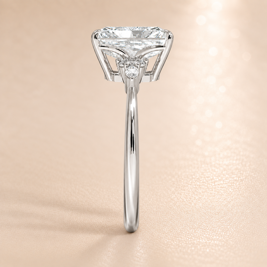 Accents Triology Engagement Ring in Silver