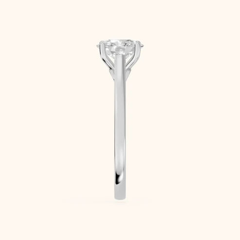 Iris Vintage Cushion Diamond Engagement Ring in Silver