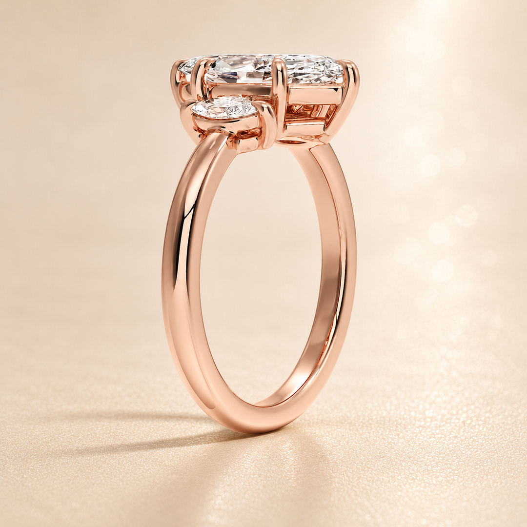 Triology Ring in Rose Gold