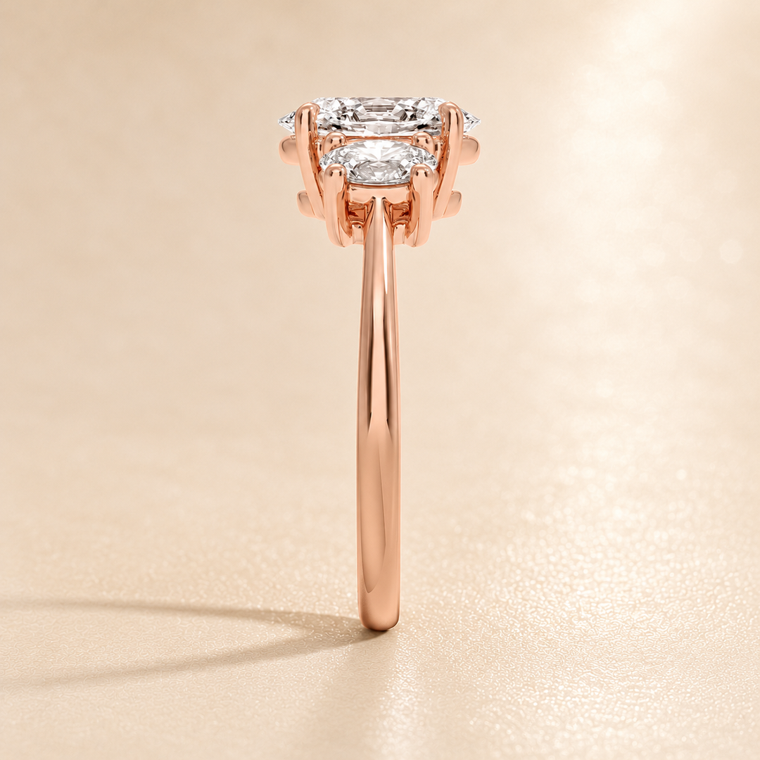 Triology Ring in Rose Gold
