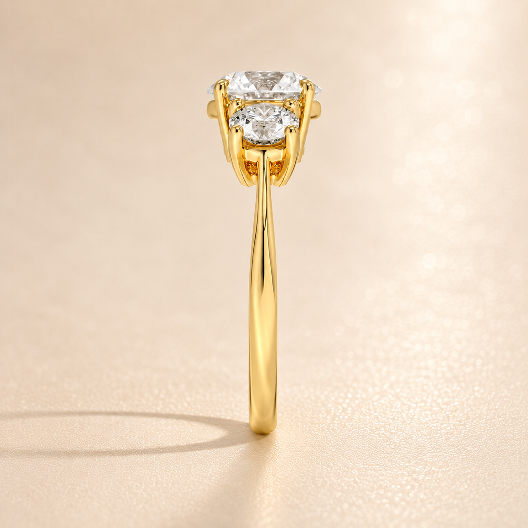 Triology Ring in Yellow Gold