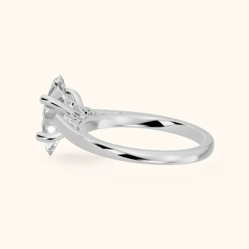 Iris Vintage Marquise Diamond Engagement Ring in White Gold