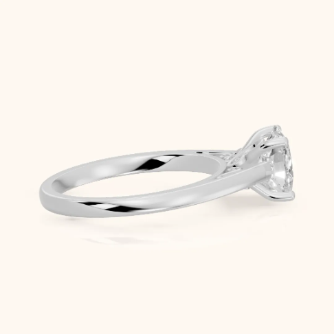 Iris Vintage Cushion Diamond Engagement Ring in Silver