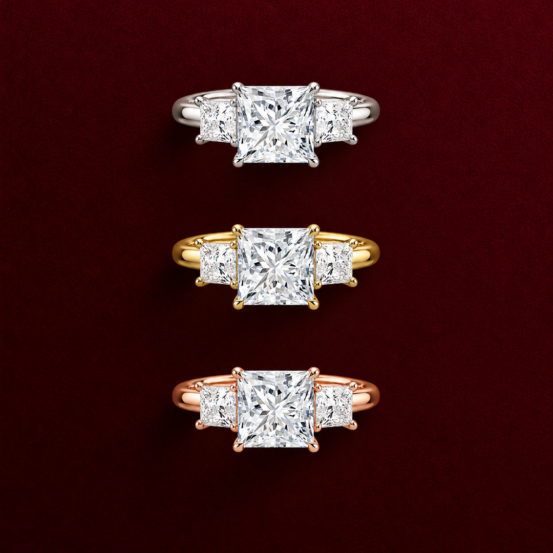 Triology Ring in White Gold