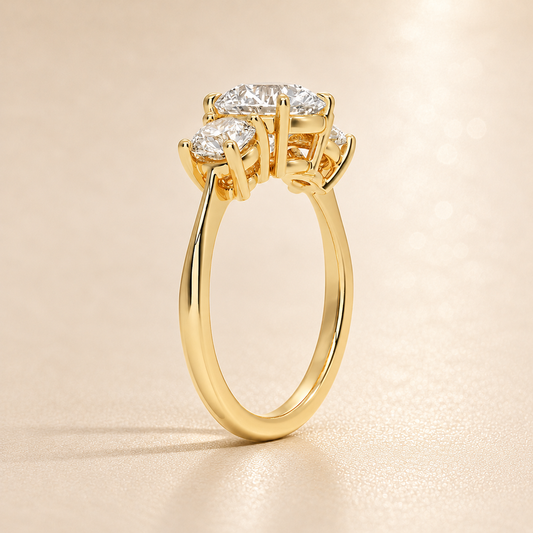 Triology Ring in Yellow Gold