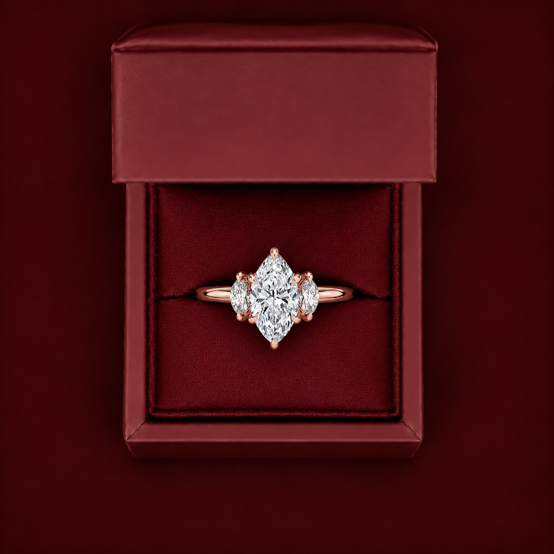 Triology Ring in Rose Gold
