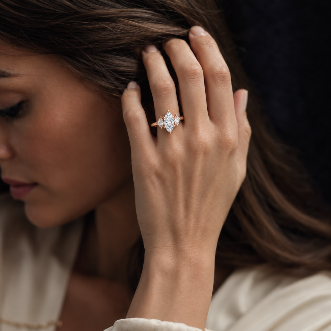 Triology Ring in Rose Gold