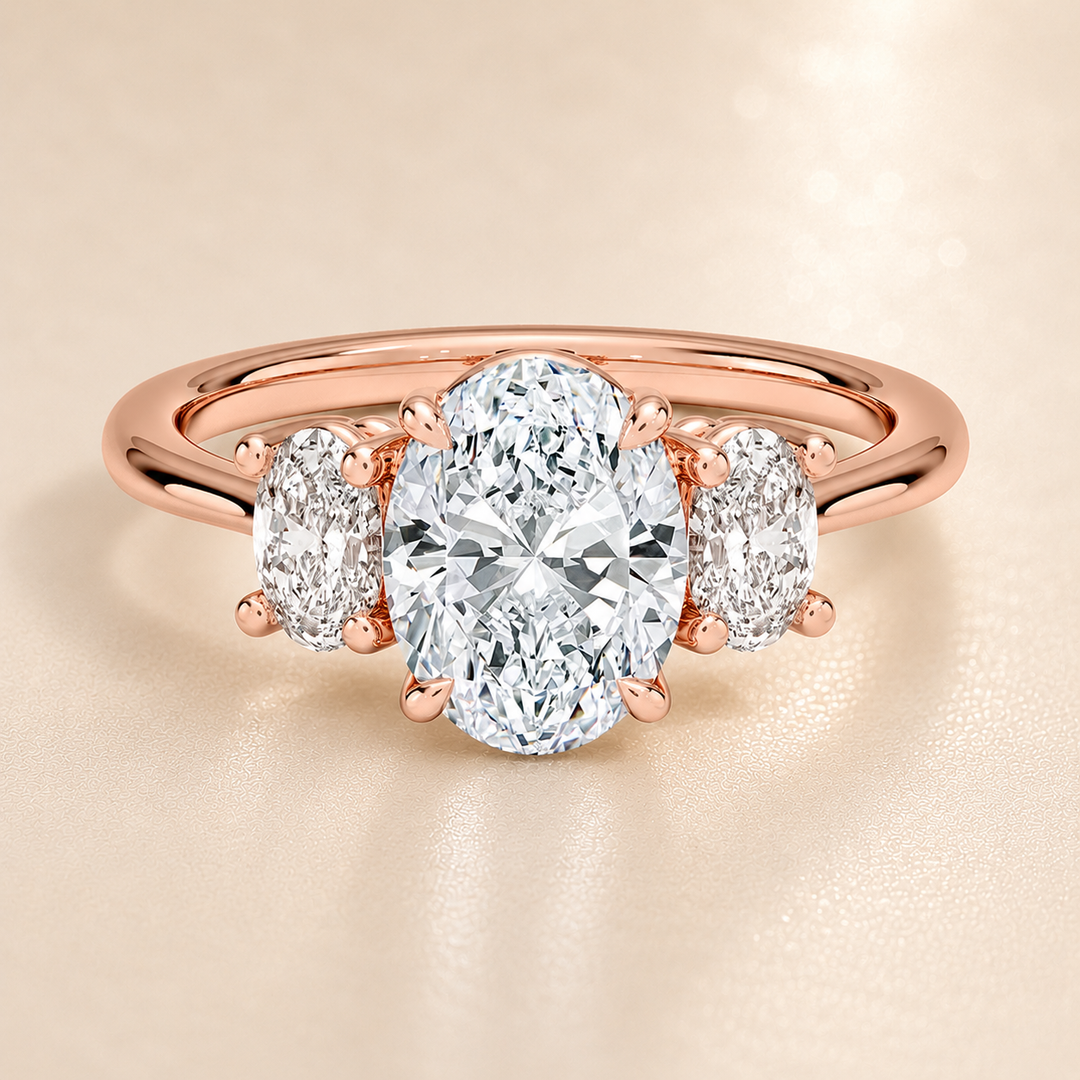 Triology Ring in Rose Gold